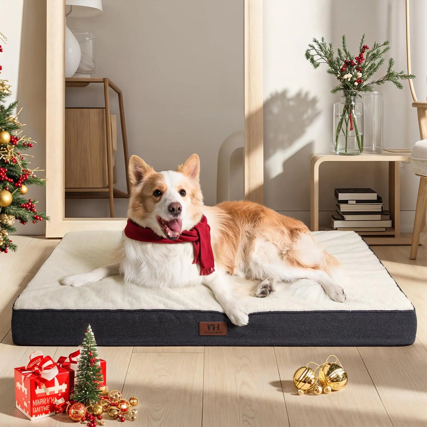 Dog Beds for Large Dogs 36 inch Dark Grey