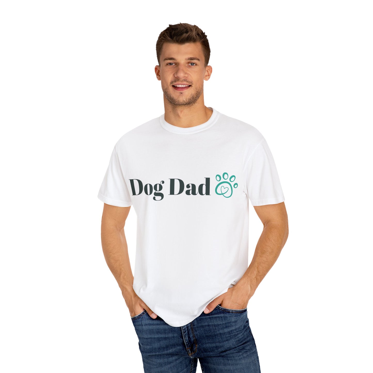 Dog Dad Unisex Garment-Dyed T-shirt | Perfect Gift for Dog Lovers