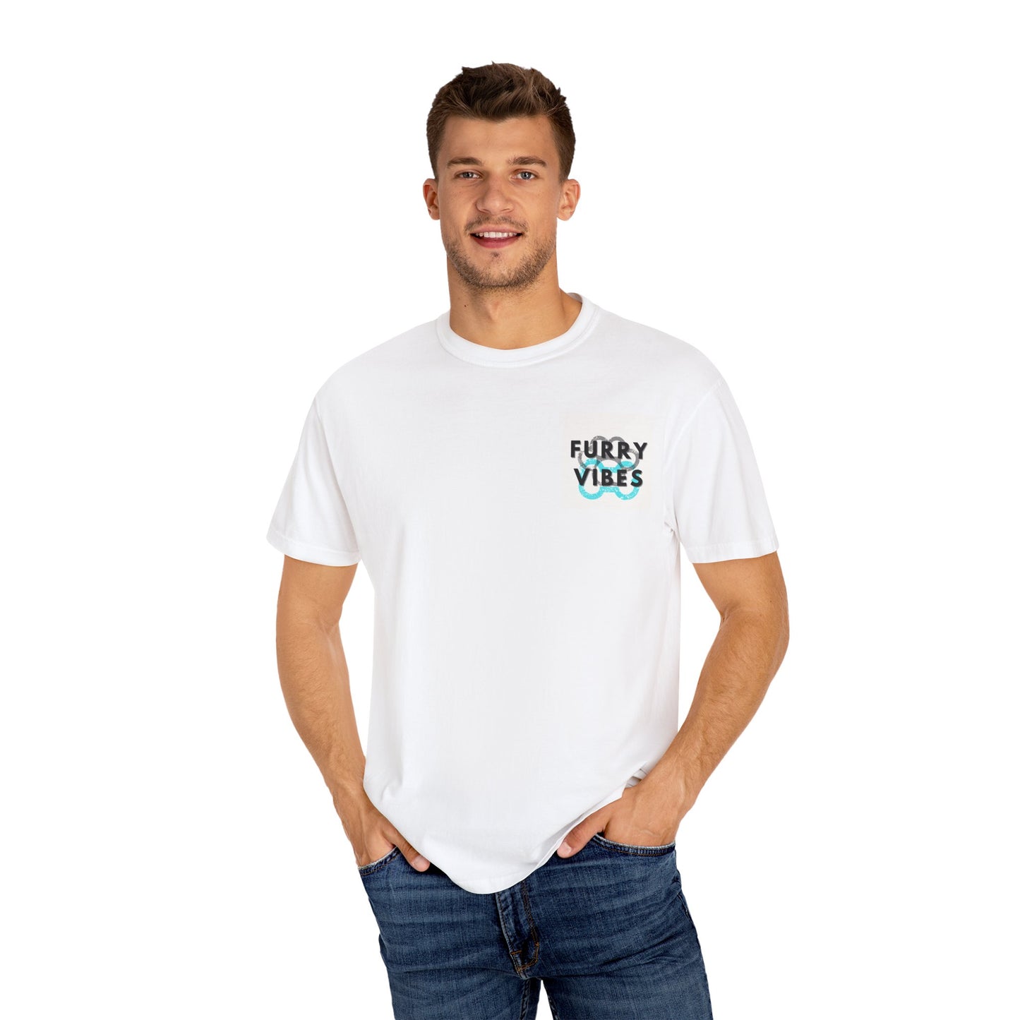 Furry Vibes Unisex Dog Lover T-Shirt - Life is Better with a Dog