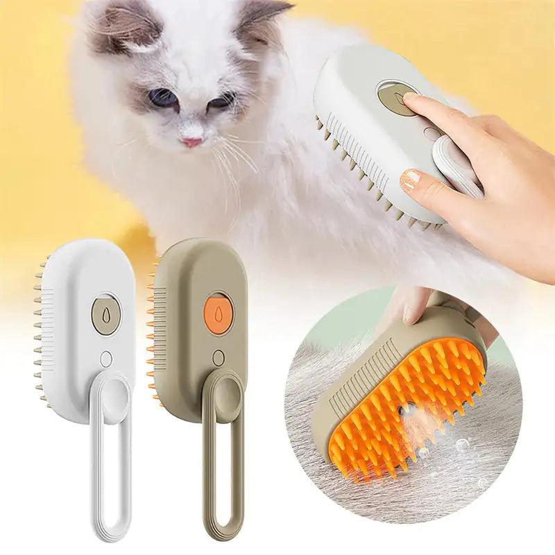 3 In 1 Electric Pet Steam Brush