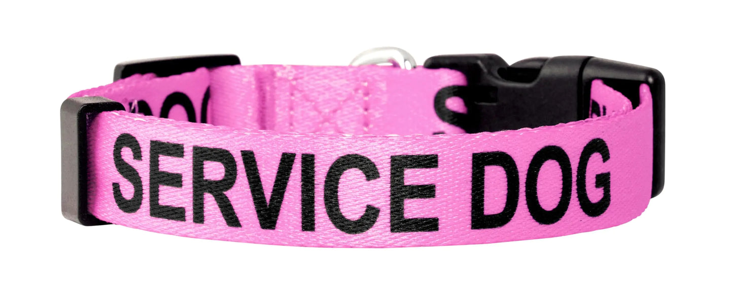 Service Dog Collars (Small Pink)