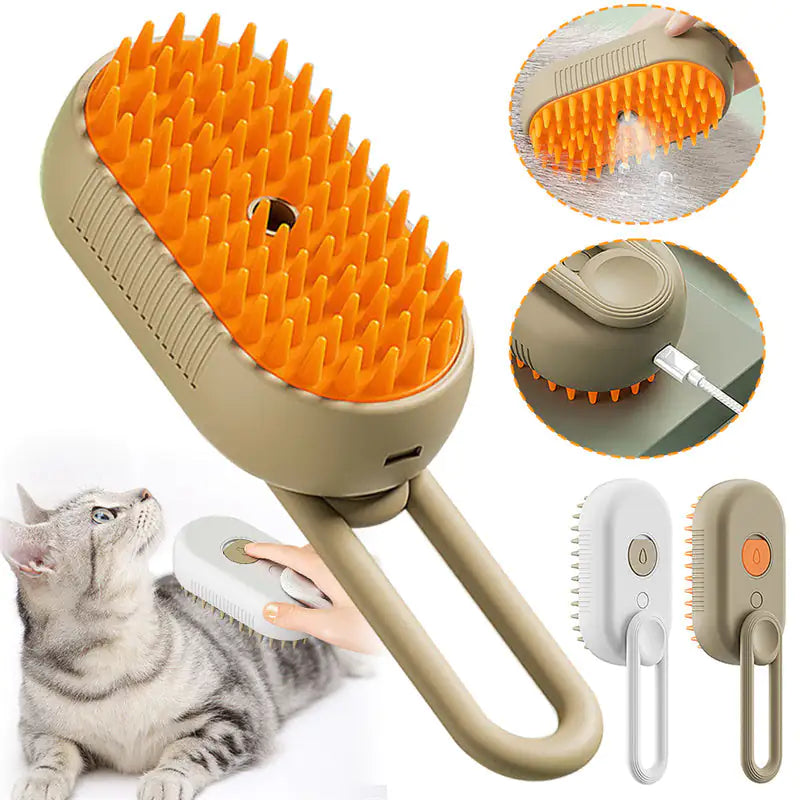 3 In 1 Electric Pet Steam Brush