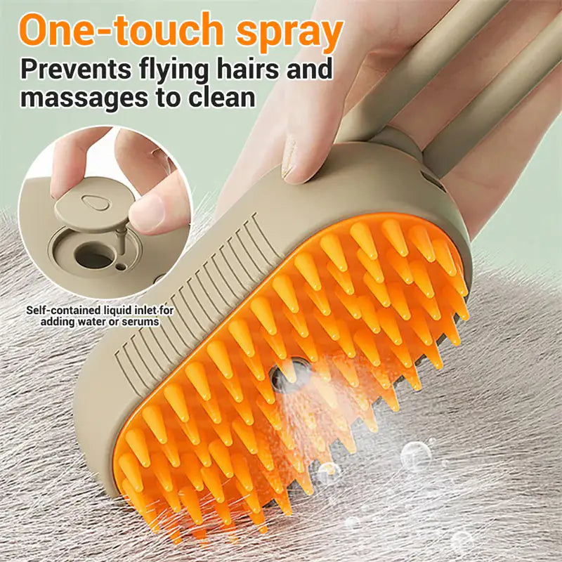 3 In 1 Electric Pet Steam Brush