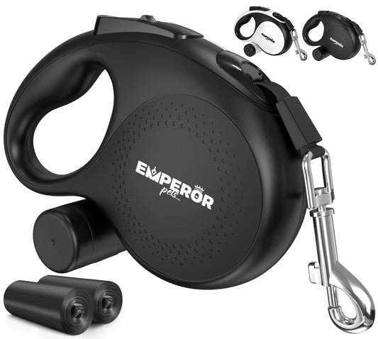 Emperor Pets 16 ft Retractable Dog Leash For Large Dogs - Up to 110lbs